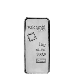 1 Kilo Silver Bar | Valcambi | KHM