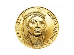 Pamětní Zlatá mince 10.000 Kč Kněžna Ludmila 2021 - ČNB - Standard | KHM