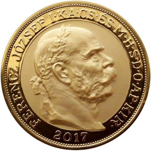 Zlatá 100 koruna k 150. výročí korunovace Františka Josefa I. – 2017