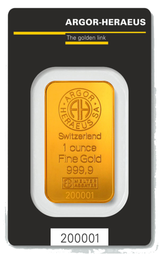 Investiční zlato Argor Heraeus 1OZ 31.1 g | KHM