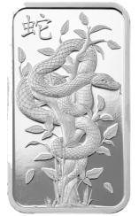 10g Lunar Legends White Snake Silver Bar | PAMP | 2025 | KHM