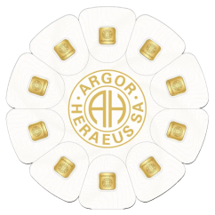 Investiční zlato 10 x 1g Gold Bars GoldSeed | Argor-Heraeus | KHM