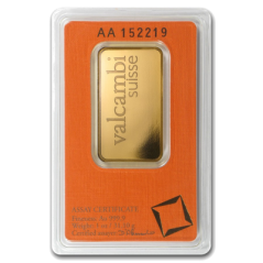 Investiční zlato 1 OZ 31.1g | Valcambi | KHM