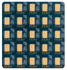 Investiční zlato 25 x 1g PAMP Multigram Gold Bar | KHM