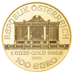 Zlatá mince 100EUR Wiener Philharmoniker 1 OZ