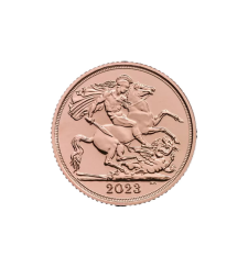 Pamětní zlatá mince, 0.5 GBP Half Sovereign Coronation Charles III Gold Coin | 2023 | KHM
